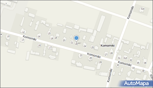 Komorniki, Komorniki, 22, mapa Komorniki