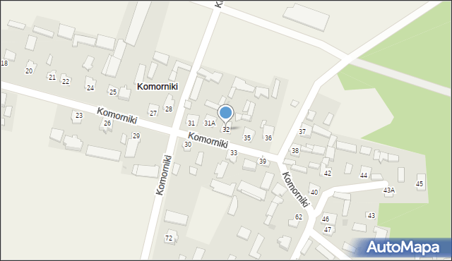 Komorniki, Komorniki, 32, mapa Komorniki