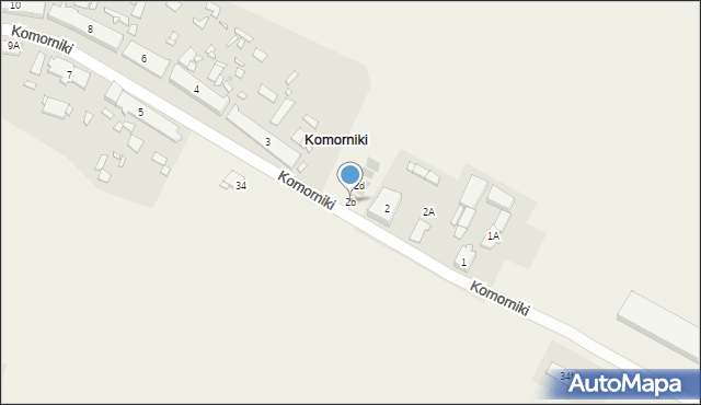 Komorniki, Komorniki, 2b, mapa Komorniki