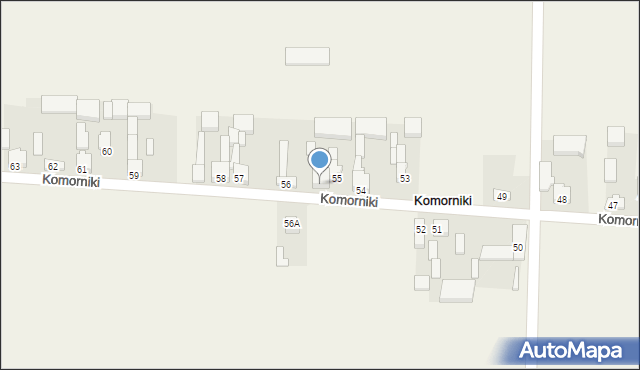 Komorniki, Komorniki, 55A, mapa Komorniki