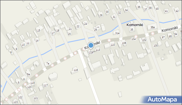 Komorniki, Komorniki, 114, mapa Komorniki