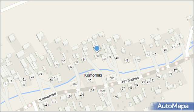 Komorniki, Komorniki, 36, mapa Komorniki