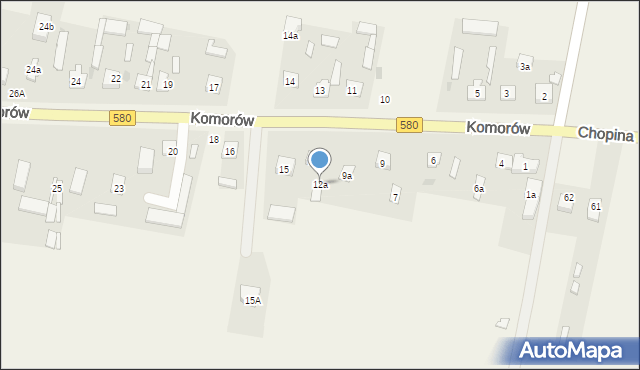 Komorów, Komorów, 12a, mapa Komorów