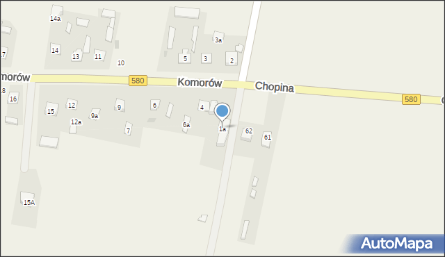 Komorów, Komorów, 1a, mapa Komorów