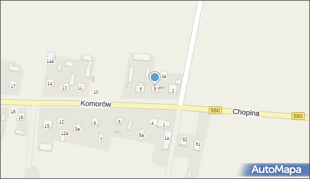 Komorów, Komorów, 3, mapa Komorów