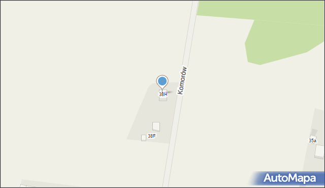 Komorów, Komorów, 38H, mapa Komorów