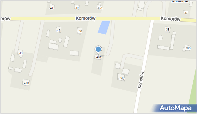 Komorów, Komorów, 40a, mapa Komorów