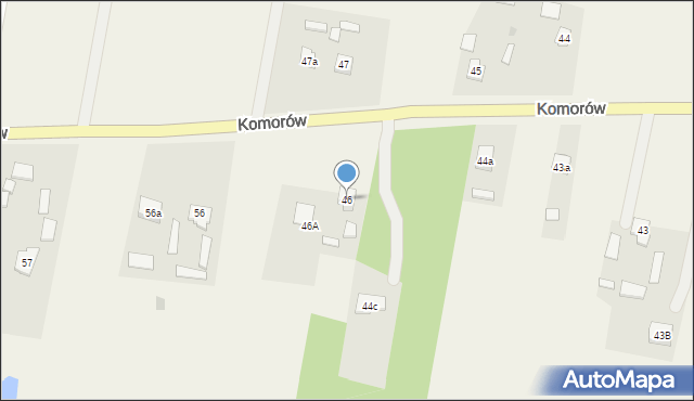 Komorów, Komorów, 46, mapa Komorów