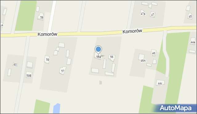 Komorów, Komorów, 56a, mapa Komorów
