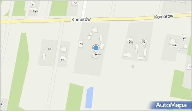 Komorów, Komorów, 57, mapa Komorów