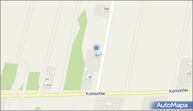 Komorów, Komorów, 58a, mapa Komorów