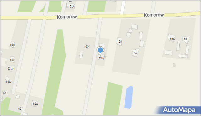 Komorów, Komorów, 59B, mapa Komorów