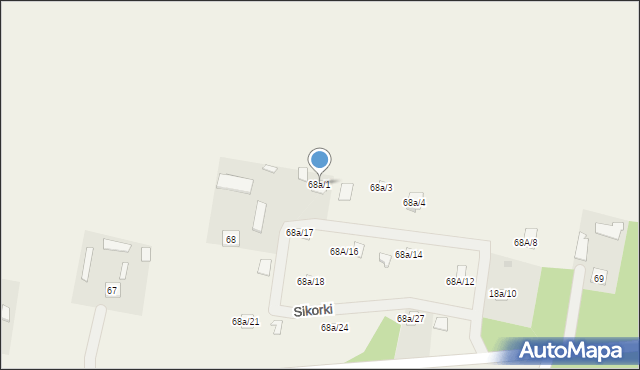 Komorów, Komorów, 68a/1, mapa Komorów