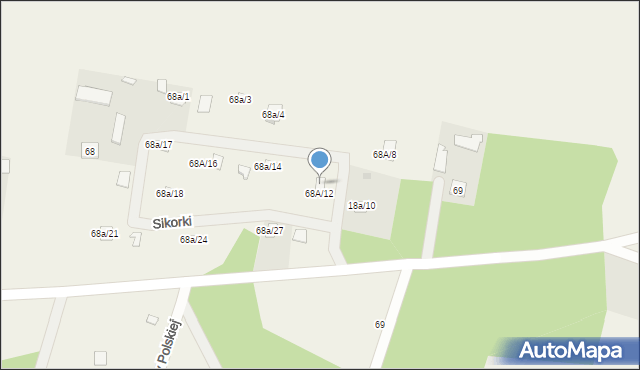 Komorów, Komorów, 68a/9, mapa Komorów