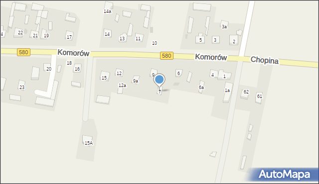 Komorów, Komorów, 7, mapa Komorów