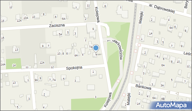 Komorów, Kolejowa, 7, mapa Komorów