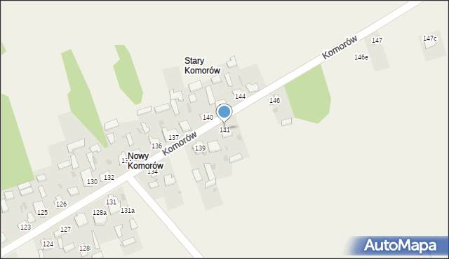 Komorów, Komorów, 141, mapa Komorów