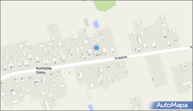 Komorów, Komorów, 1A, mapa Komorów
