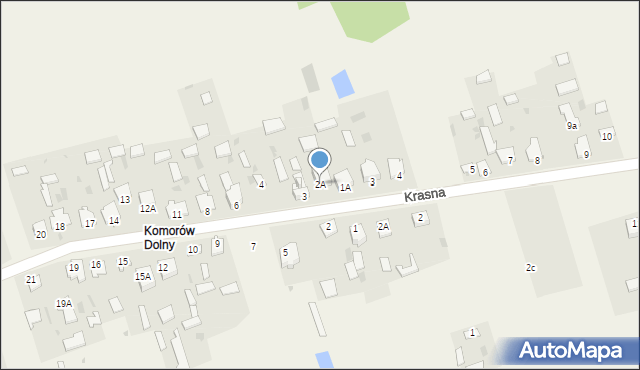 Komorów, Komorów, 2A, mapa Komorów
