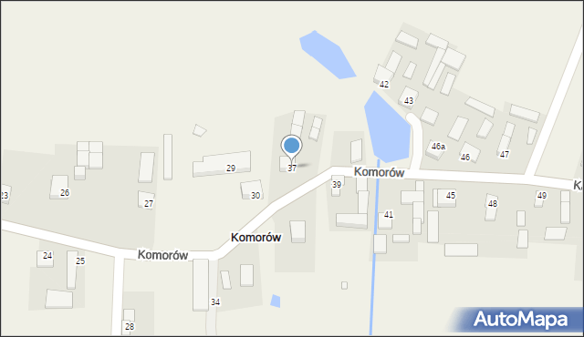 Komorów, Komorów, 37, mapa Komorów