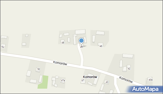 Komorów, Komorów, 46, mapa Komorów