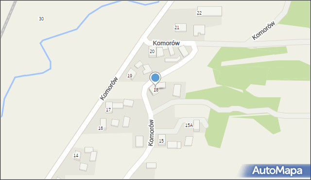 Komorów, Komorów, 18, mapa Komorów