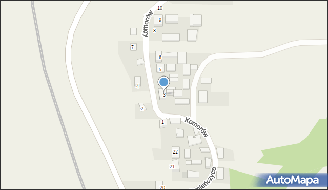 Komorów, Komorów, 3, mapa Komorów