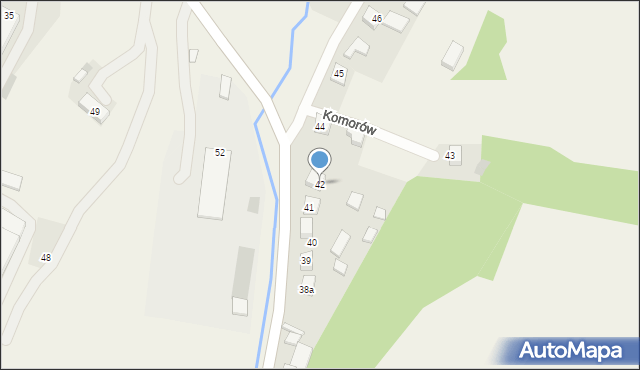 Komorów, Komorów, 42, mapa Komorów