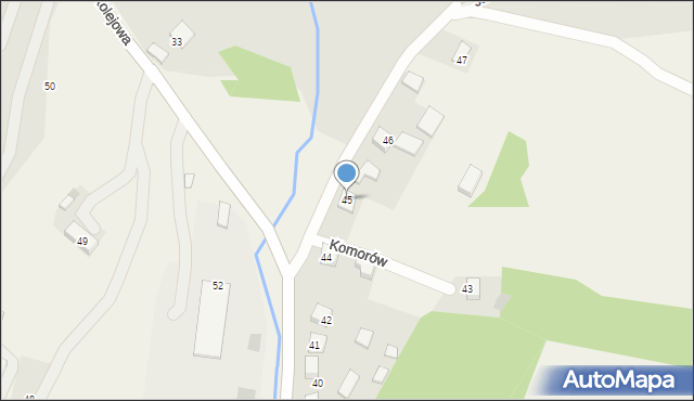 Komorów, Komorów, 45, mapa Komorów