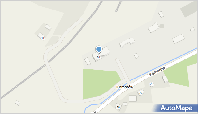 Komorów, Komorów, 51, mapa Komorów