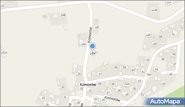 Komorów, Komorów, 148a, mapa Komorów