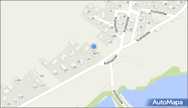 Komorów, Komorów, 25, mapa Komorów