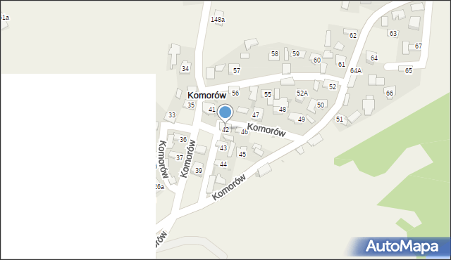 Komorów, Komorów, 42, mapa Komorów