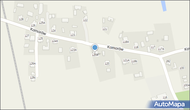 Komorów, Komorów, 120A, mapa Komorów