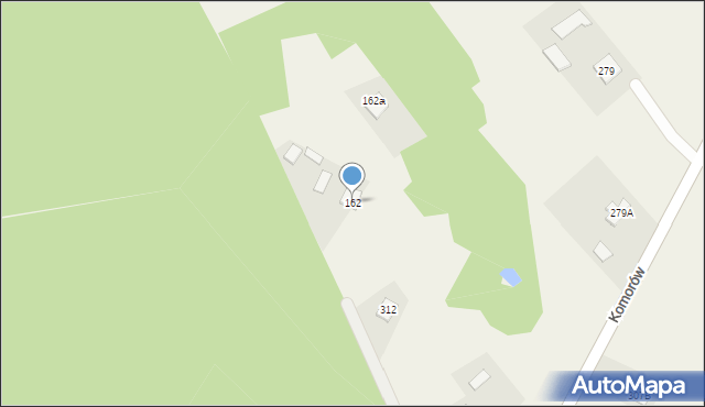 Komorów, Komorów, 162, mapa Komorów