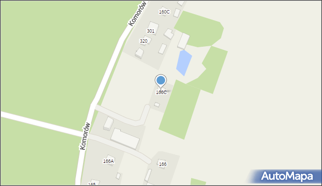 Komorów, Komorów, 166C, mapa Komorów
