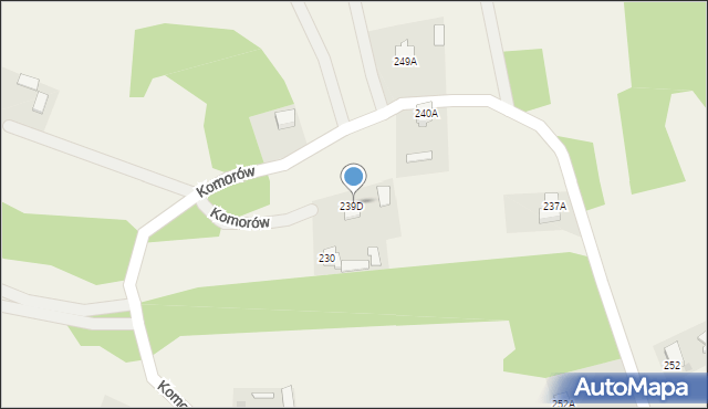 Komorów, Komorów, 239a, mapa Komorów