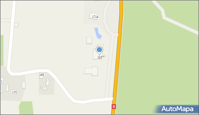 Komorów, Komorów, 310, mapa Komorów