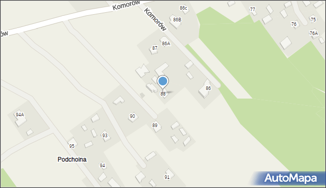 Komorów, Komorów, 88, mapa Komorów