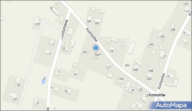 Komorów, Komorów, 27A, mapa Komorów