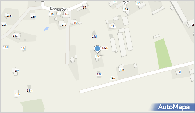 Komorów, Komorów, 14c, mapa Komorów