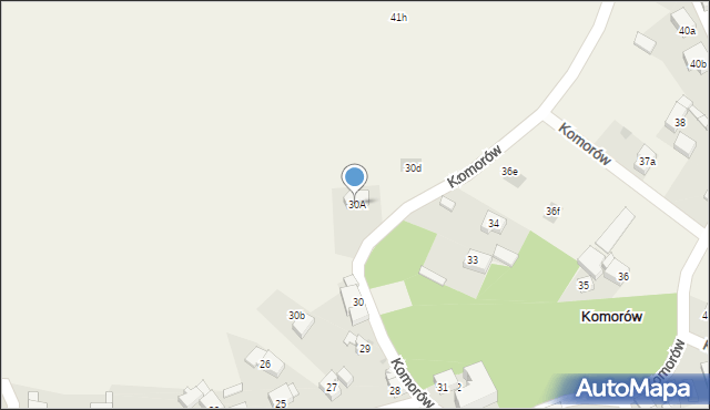 Komorów, Komorów, 30A, mapa Komorów
