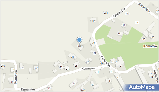 Komorów, Komorów, 30b, mapa Komorów