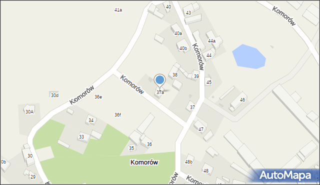 Komorów, Komorów, 37a, mapa Komorów