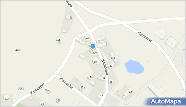 Komorów, Komorów, 40a, mapa Komorów