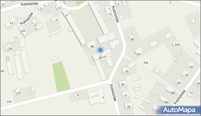 Komorów, Komorów, 6A, mapa Komorów