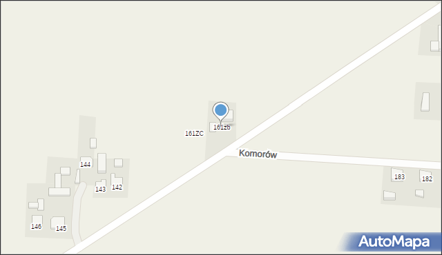 Komorów, Komorów, 161zb, mapa Komorów