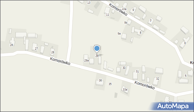 Komorówko, Komorówko, 29, mapa Komorówko