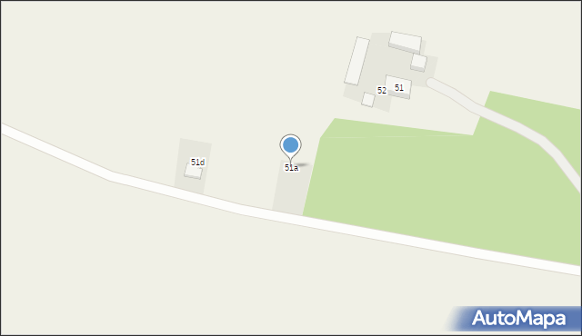 Komorówko, Komorówko, 51a, mapa Komorówko