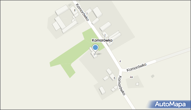 Komorówko, Komorówko, 7b, mapa Komorówko